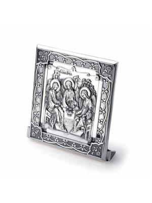 Икона серебро 925 пробы, покрытие - оксидирование, без вставок