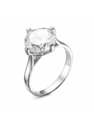 Кольцо серебро 925 пробы, без покрытия, вставка - фианит (недрагоценный камень)