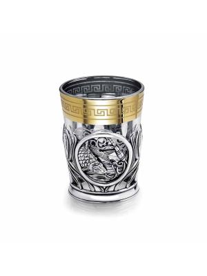 Стопка "рыбалка" бижутерия, покрытие - серебрение с оксидированием, без вставок