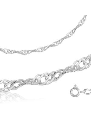 Браслет серебро 925 пробы, без покрытия, без вставок