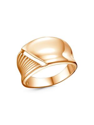 Кольцо серебро 925 пробы, покрытие - золочение, без вставок