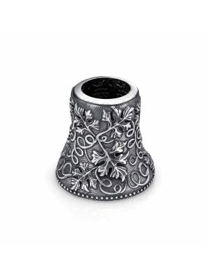 Сувенир "подставка для зубочисток" серебро 925 пробы, покрытие - оксидирование, без вставок