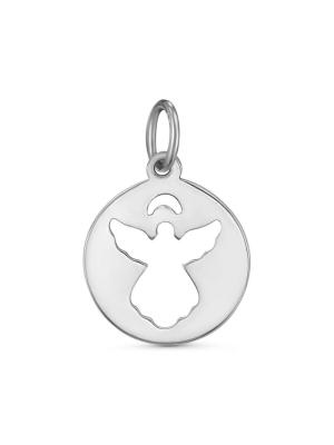 Подвеска серебро 925 пробы, покрытие - родирование, без вставок