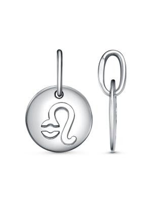 Подвеска "лев" бижутерия, покрытие - платинирование, без вставок