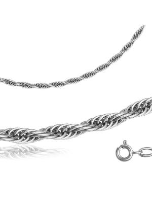 Браслет серебро 925 пробы, покрытие - родирование, без вставок