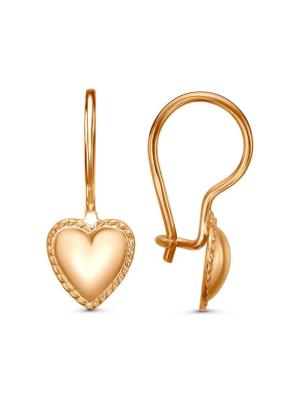 Серьги бижутерия, покрытие - золочение, без вставок