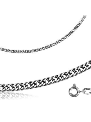 Браслет серебро 925 пробы, покрытие - оксидирование, отделка - алмазная грань, без вставок