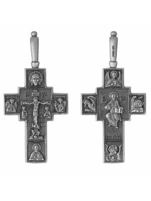 Подвеска бижутерия, покрытие - серебрение с оксидированием, без вставок