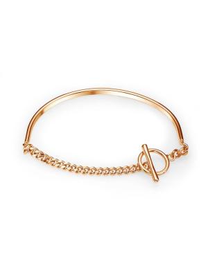 Браслет бижутерия, покрытие - золочение, без вставок