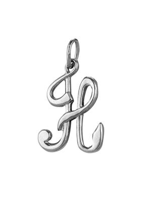 Подвеска бижутерия, покрытие - серебрение с оксидированием, без вставок