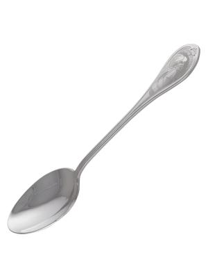 Ложка с днем ангела "мальчик" серебро 925 пробы, без покрытия, отделка - лазерная гравировка, без вставок