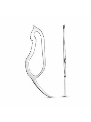 Подвеска серебро 925 пробы, покрытие - оксидирование, без вставок