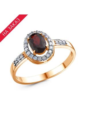 Кольцо серебро 925 пробы, покрытие - золочение, выборочное родирование