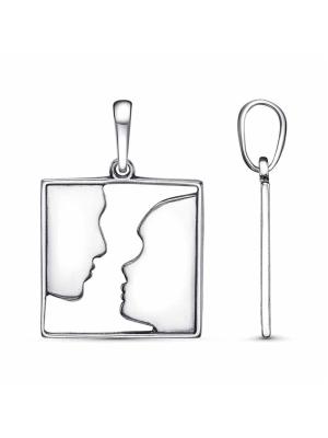 Подвеска бижутерия, покрытие - серебрение с оксидированием, без вставок