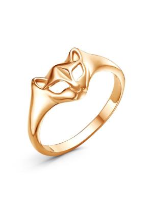 Кольцо бижутерия, покрытие - золочение, без вставок