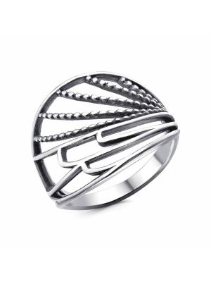 Кольцо бижутерия, покрытие - серебрение с оксидированием, без вставок