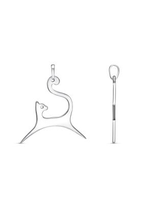 Подвеска бижутерия, покрытие - платинирование, без вставок