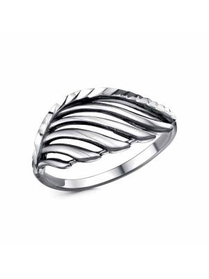 Кольцо бижутерия, покрытие - серебрение с оксидированием, отделка - алмазная грань, без вставок