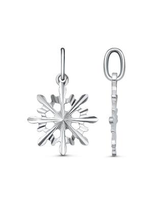 Подвеска серебро 925 пробы, покрытие - родирование, отделка - алмазная грань, без вставок