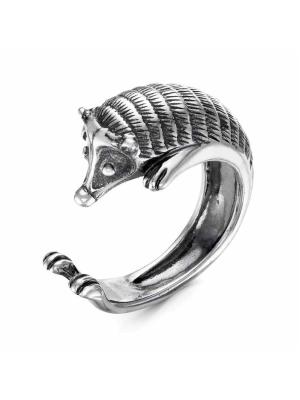 Кольцо бижутерия, покрытие - серебрение с оксидированием, без вставок