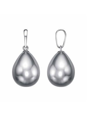 Подвеска серебро 925 пробы, покрытие - родирование, вставка - имитация жемчуга