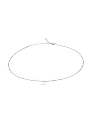 Чокер серебро 925 пробы, покрытие - родирование, без вставок