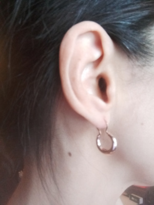 Серьги бижутерия, покрытие - золочение, без вставок