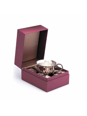 Чашка серебро 925 пробы, покрытие - оксидирование, без вставок