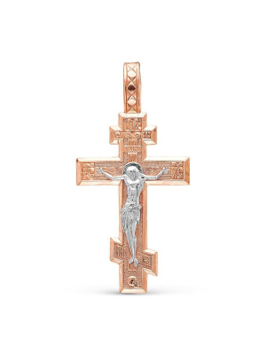 Подвеска серебро 925 пробы, покрытие - золочение, выборочное родирование, без вставок