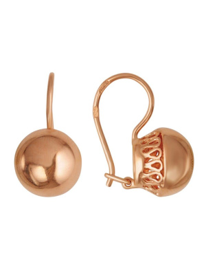 Серьги бижутерия, покрытие - золочение, без вставок