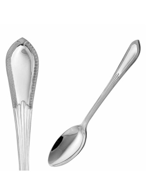 Ложка кофейная "ампир" серебро 925 пробы, без покрытия, без вставок