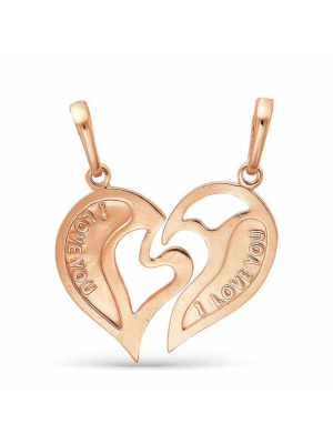 Подвеска бижутерия, покрытие - золочение, без вставок