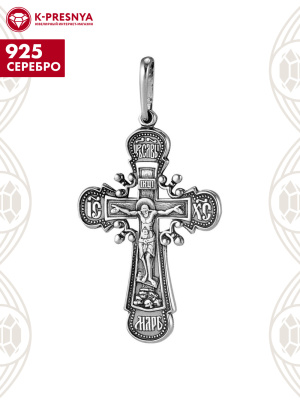 Подвеска серебро 925 пробы, покрытие - оксидирование, без вставок