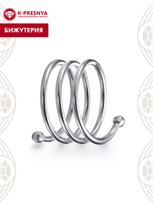 Салфетница бижутерия, покрытие - серебрение с оксидированием, без вставок