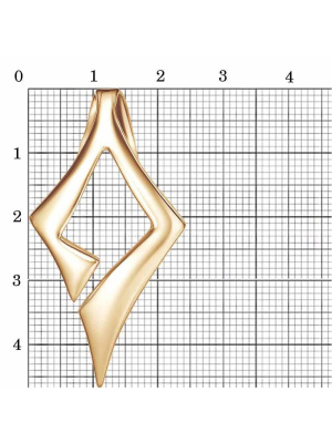 Подвеска бижутерия, покрытие - золочение, без вставок