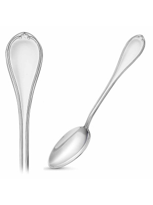 Ложка чайная "лада" бижутерия, покрытие - серебрение, без вставок