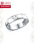 Кольцо бижутерия, покрытие - платинирование, без вставок