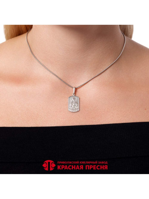 Подвеска серебро 925 пробы, покрытие - родирование, без вставок