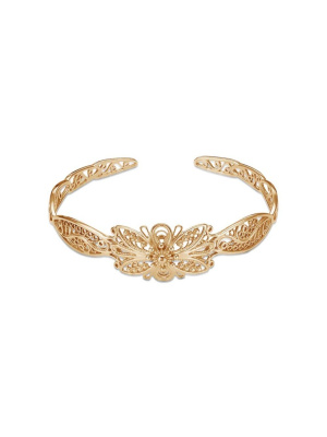 Браслет серебро 925 пробы, покрытие - золочение, без вставок