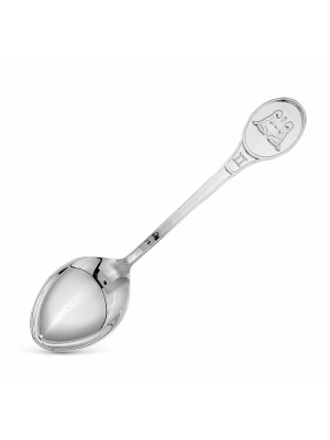 Ложка чайная "близнецы" серебро 925 пробы, без покрытия, без вставок