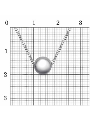 Колье серебро 925 пробы, покрытие - родирование, без вставок