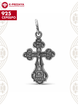 Подвеска серебро 925 пробы, покрытие - оксидирование, без вставок