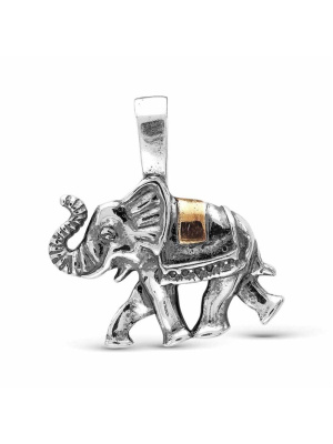 Подвеска серебро 925 пробы, покрытие - оксидирование, выборочное золочение, без вставок