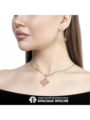 Подвеска бижутерия, покрытие - золочение, без вставок