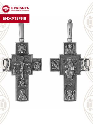 Подвеска бижутерия, покрытие - серебрение с оксидированием, без вставок