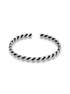 Браслет бижутерия, покрытие - серебрение с оксидированием, без вставок