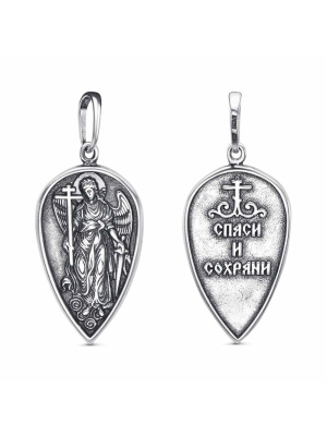 Подвеска серебро 925 пробы, покрытие - оксидирование, без вставок