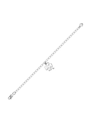 Браслет бижутерия, покрытие - серебрение, без вставок