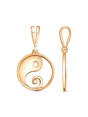 Подвеска серебро 925 пробы, покрытие - золочение, без вставок