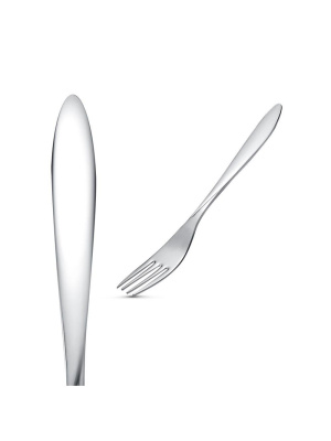 Вилка столовая "анталия" серебро 925 пробы, без покрытия, без вставок